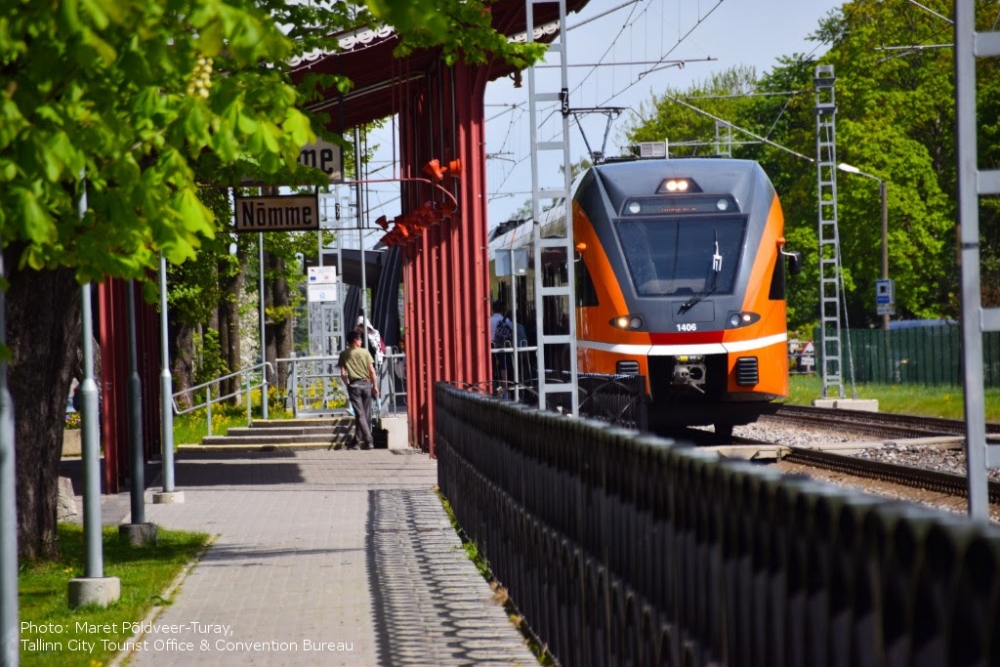 Stacja kolejowa w Tallinnie, Fot.: Maret Põldveer-Turay